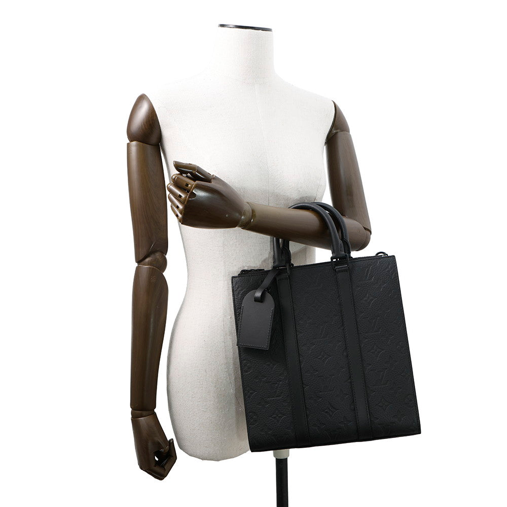 LOUIS VUITTON Sac Plat NoirM21884 Monogram Taurillon Leather