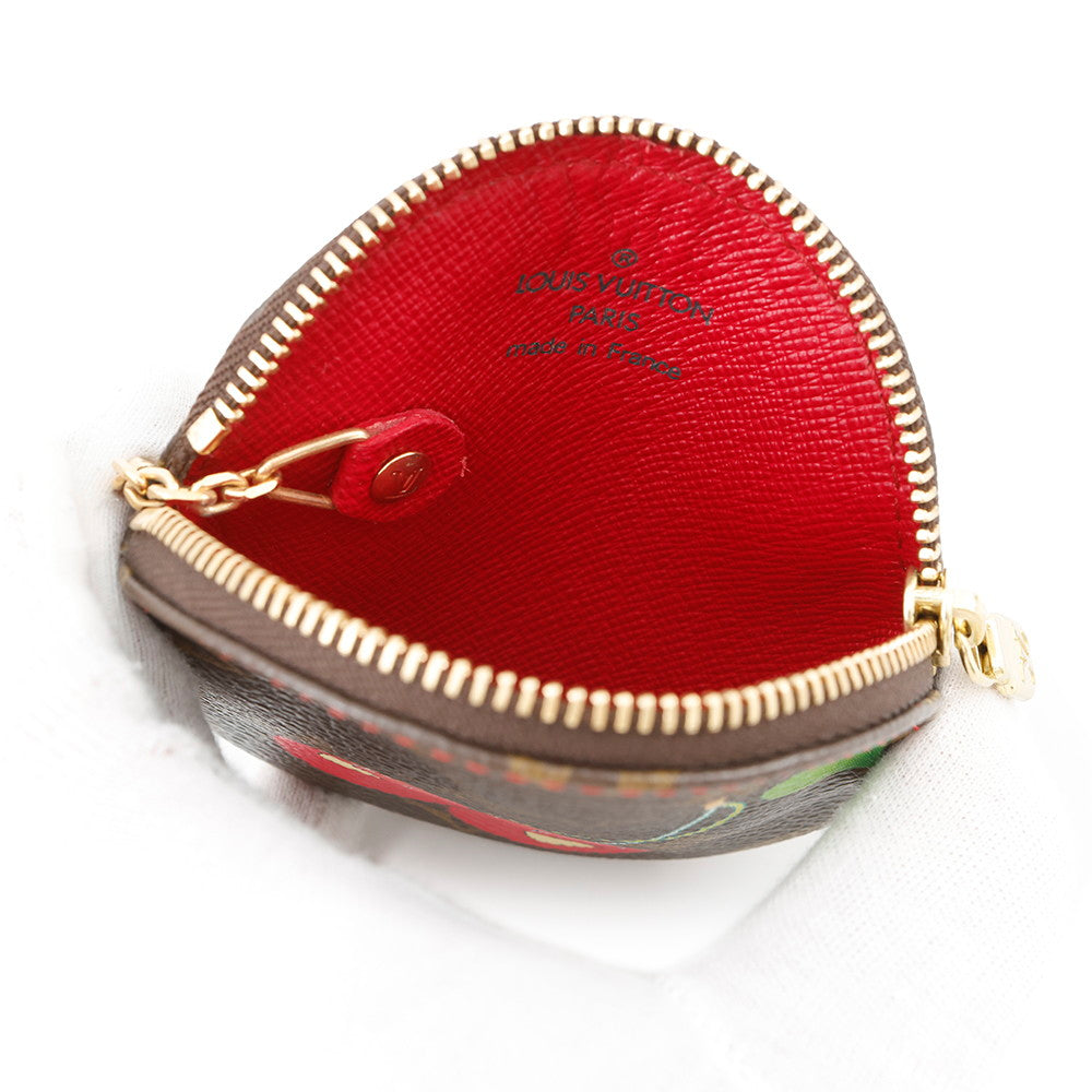 LOUIS VUITTON Porto Monnet Ron RedM95043 Monogram Cherry