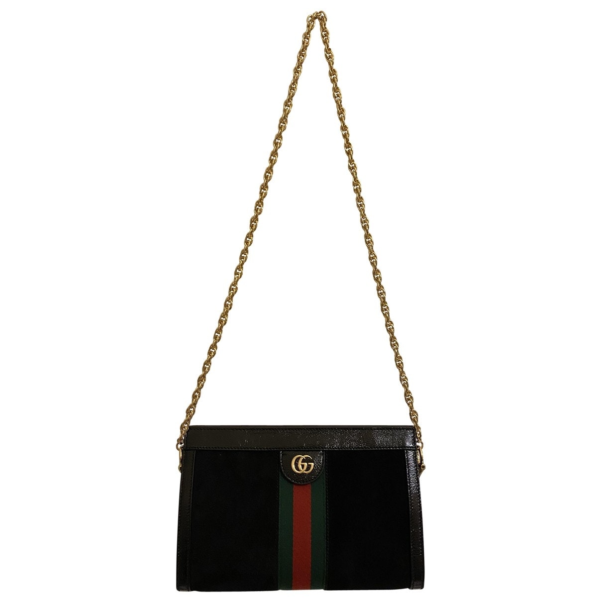 Gucci ophidia black suede handbag