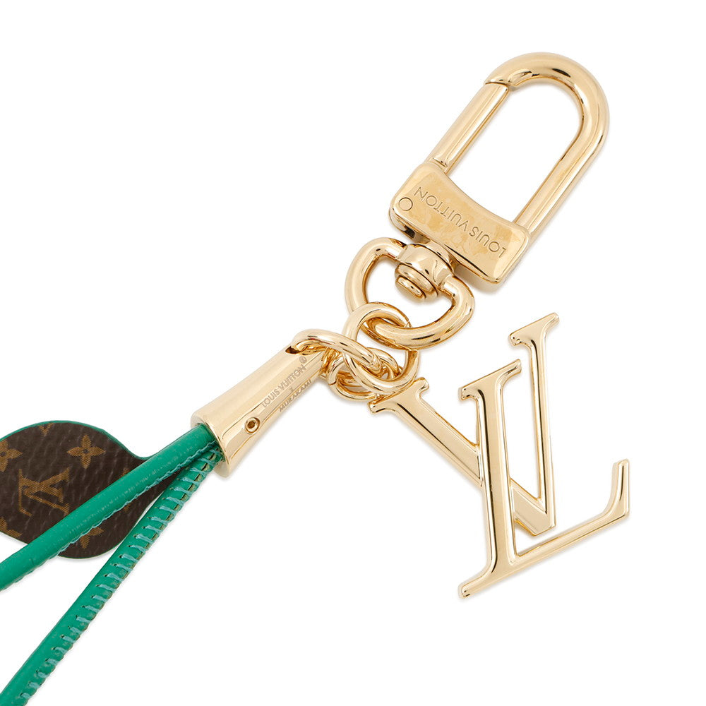 LOUIS VUITTON LV à TM Bag Charmã»Cherry Red/GreenM02476 Plexiglass Monogram Leather