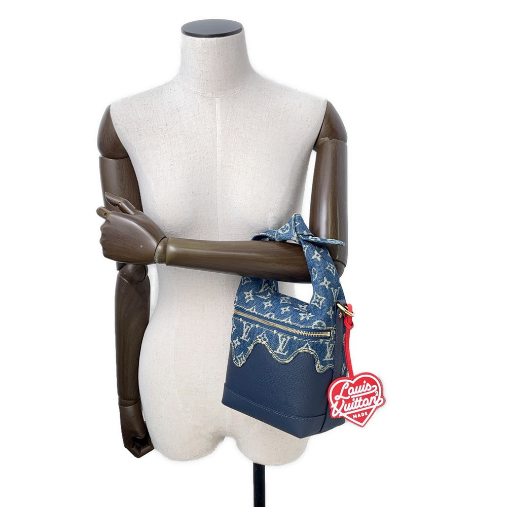 LOUIS VUITTON Japanese Cruiser NIGOCollaboration BlueM45970 Monogram Denim Taurillon Leather