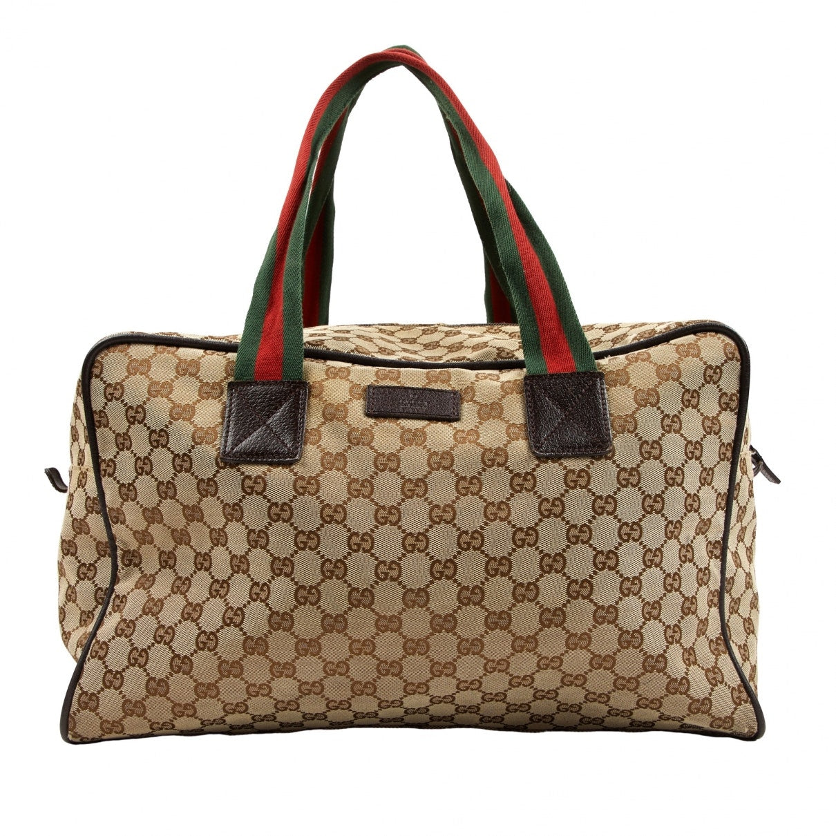 Gucci beige cloth travel bag