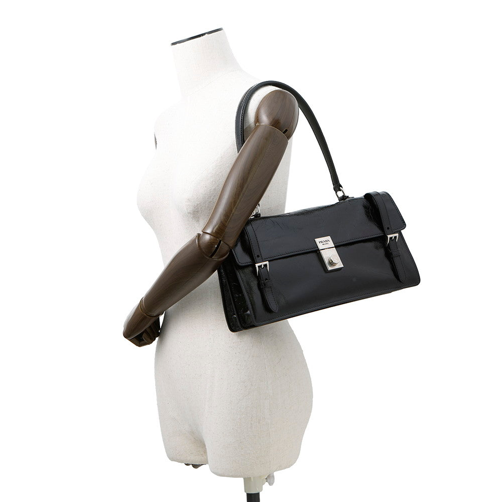 PRADA ?2025ss 2way Shoulder Bag Black1BN026 Leather Size Medium