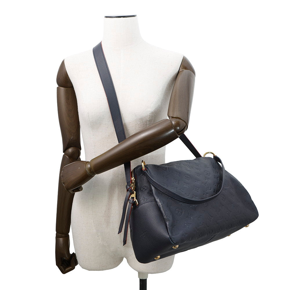 LOUIS VUITTON Pomthieu Marine RougeM43721 Monogram Empreinte Leather Size PM