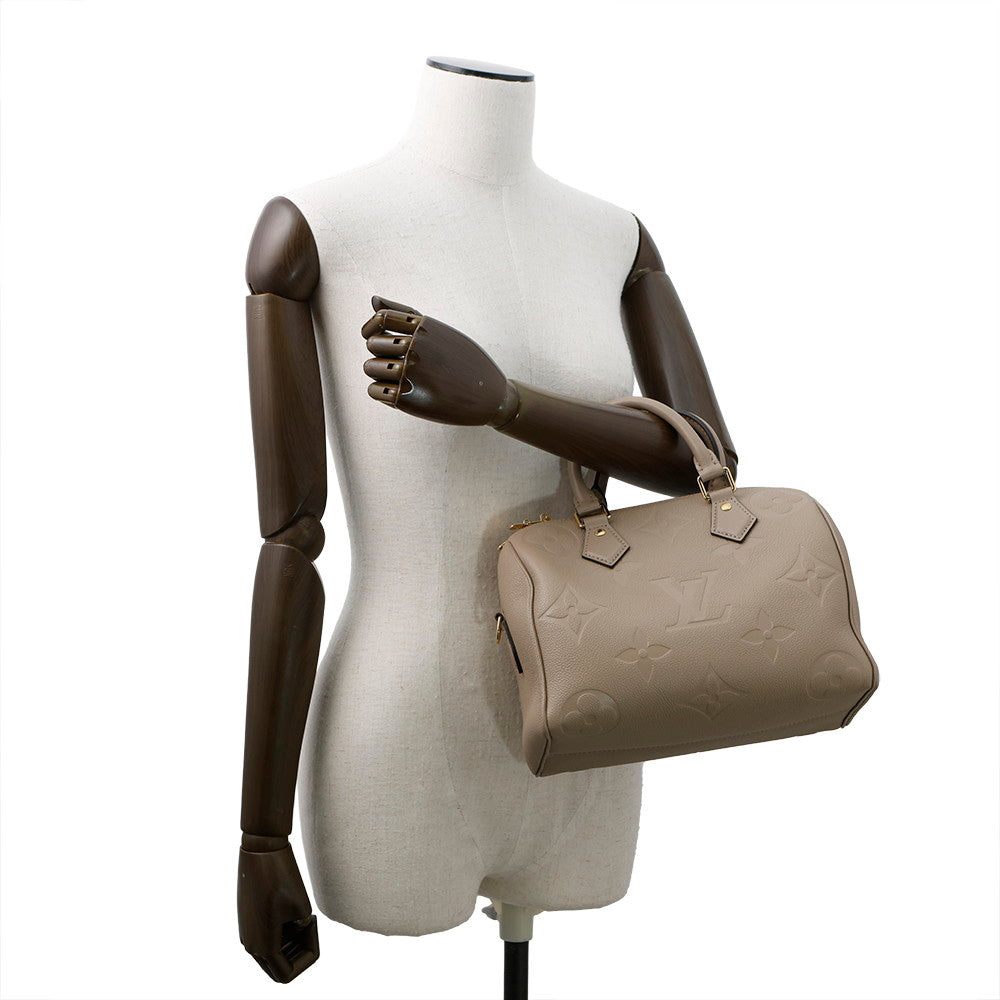 LOUIS VUITTON Speedy Bandouliere TourterelleM59273 Monogram Empreinte Leather Size 25