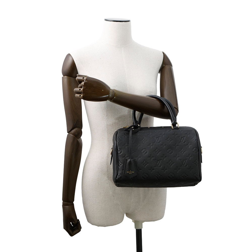 LOUIS VUITTON Speedy Bandouliere NM NoirM42401 Monogram Empreinte Leather Size 25
