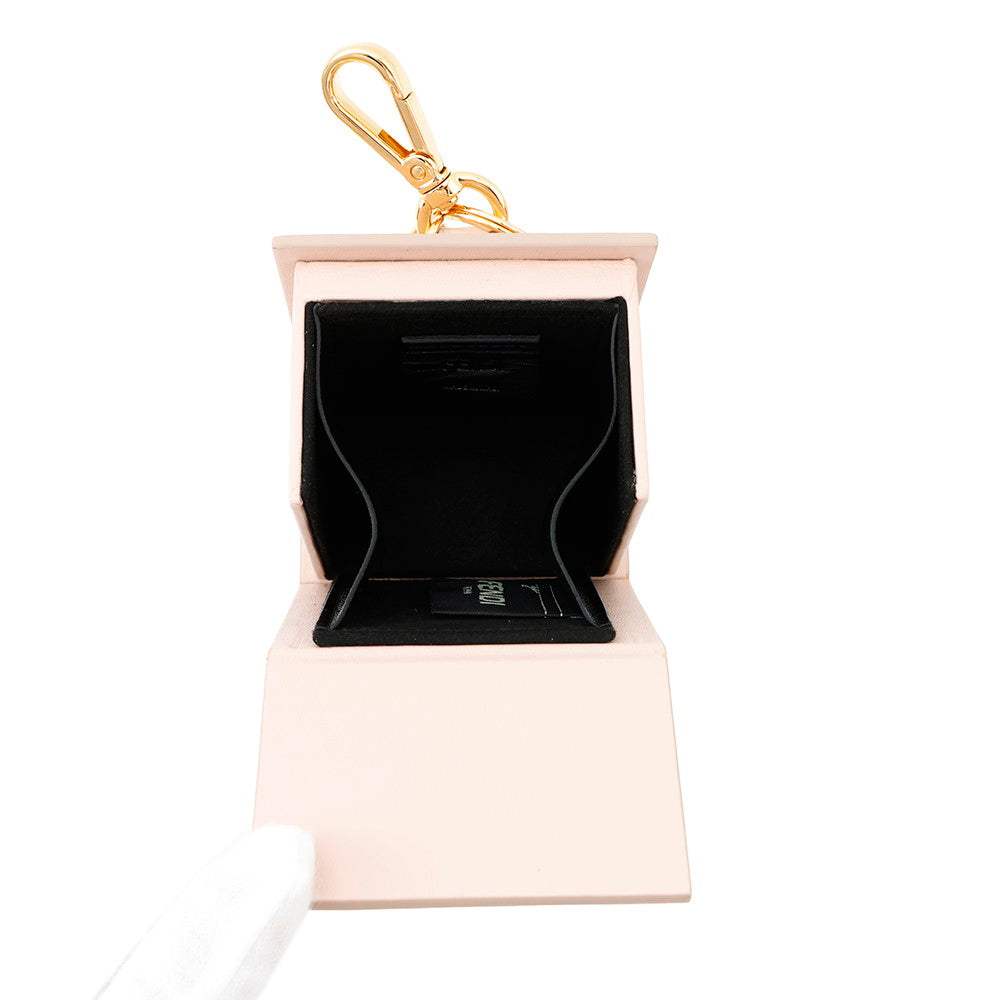 FENDI Mini Box Bag Charm Rose7AR917 Leather