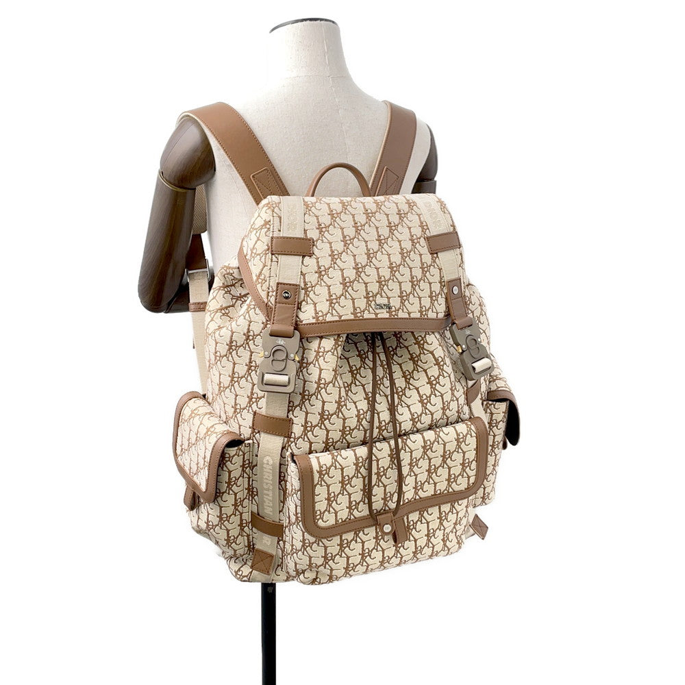 Dior ?Backpack Cactus JackCollaboration Beige/Brown1ESBA163JOD Canvas Leather
