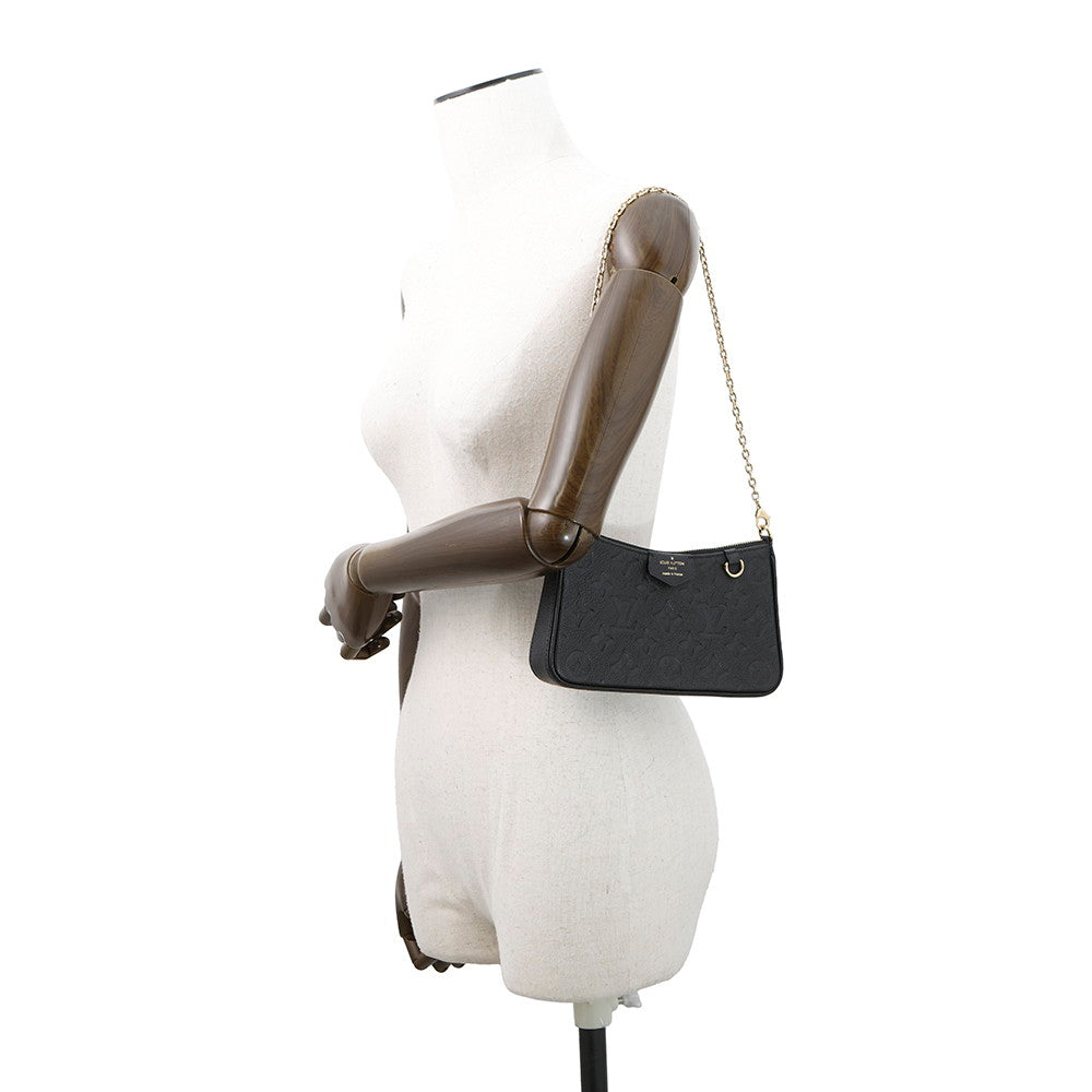 LOUIS VUITTON Easy Pouch NoirM80349 Monogram Empreinte Leather