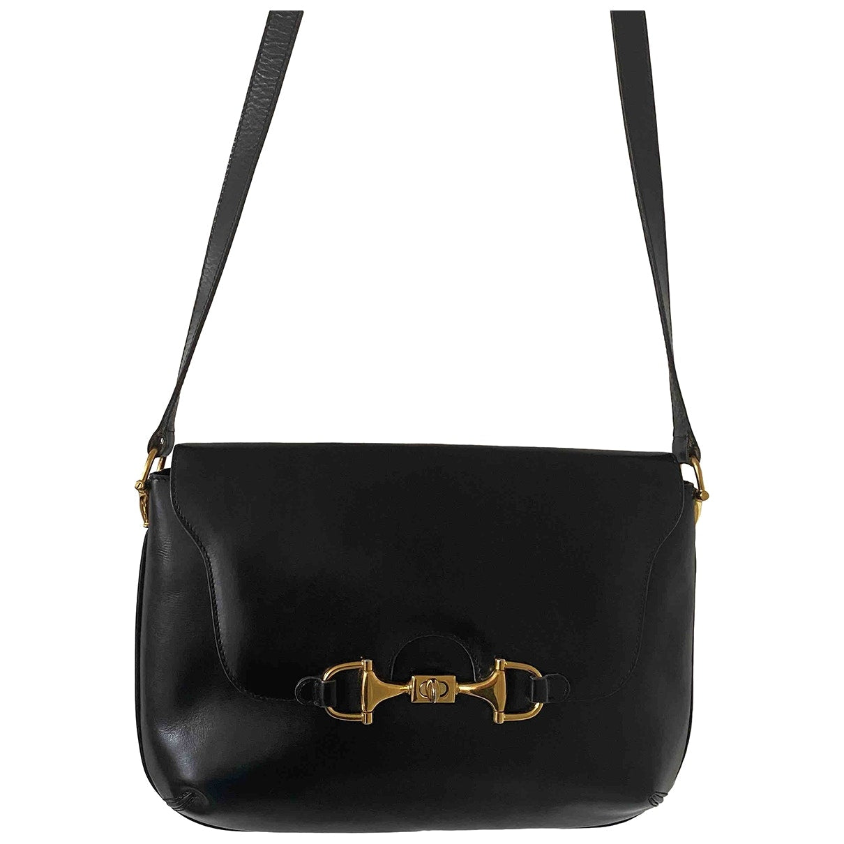 Gucci black leather handbag