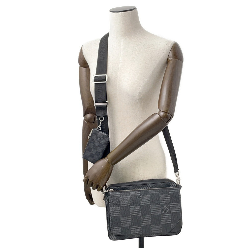 LOUIS VUITTON Trio Messenger NoirN50017 Damier Graphite 3D