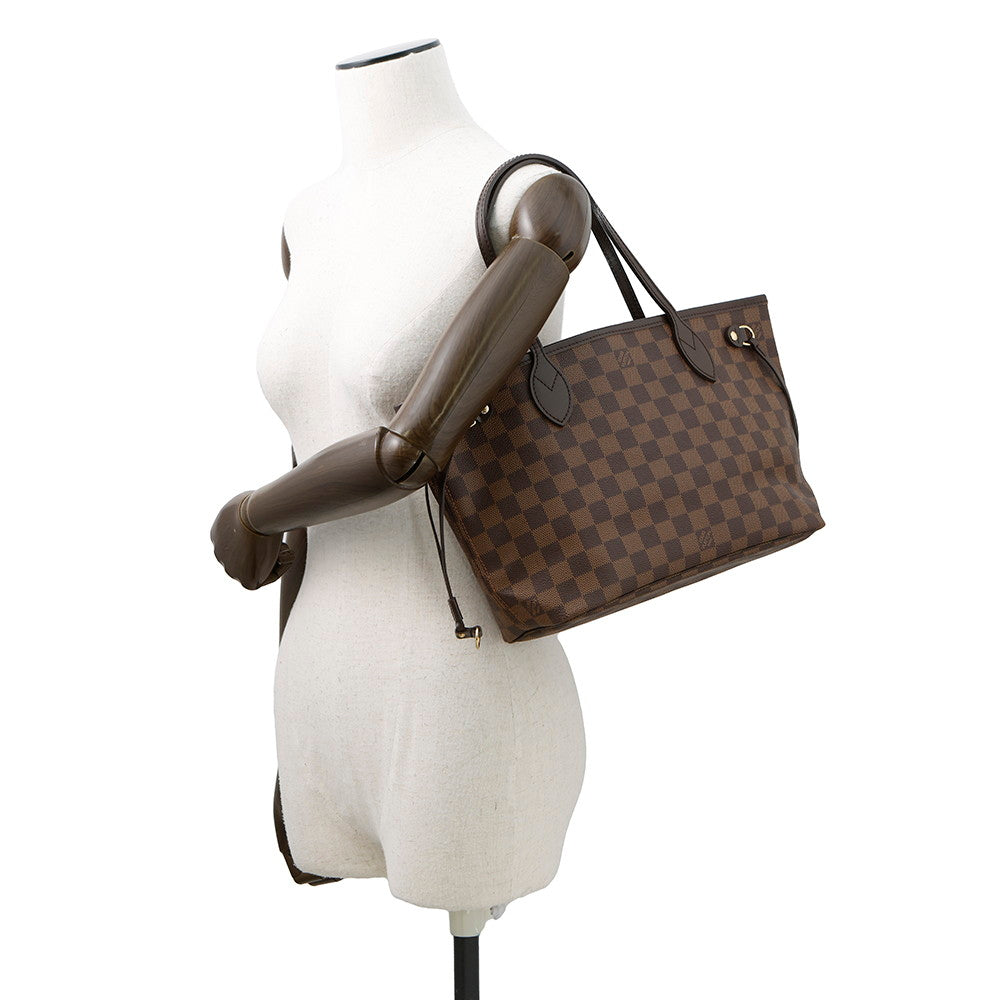 LOUIS VUITTON Neverfull RedN51109 Damier Ebene Canvas Size PM