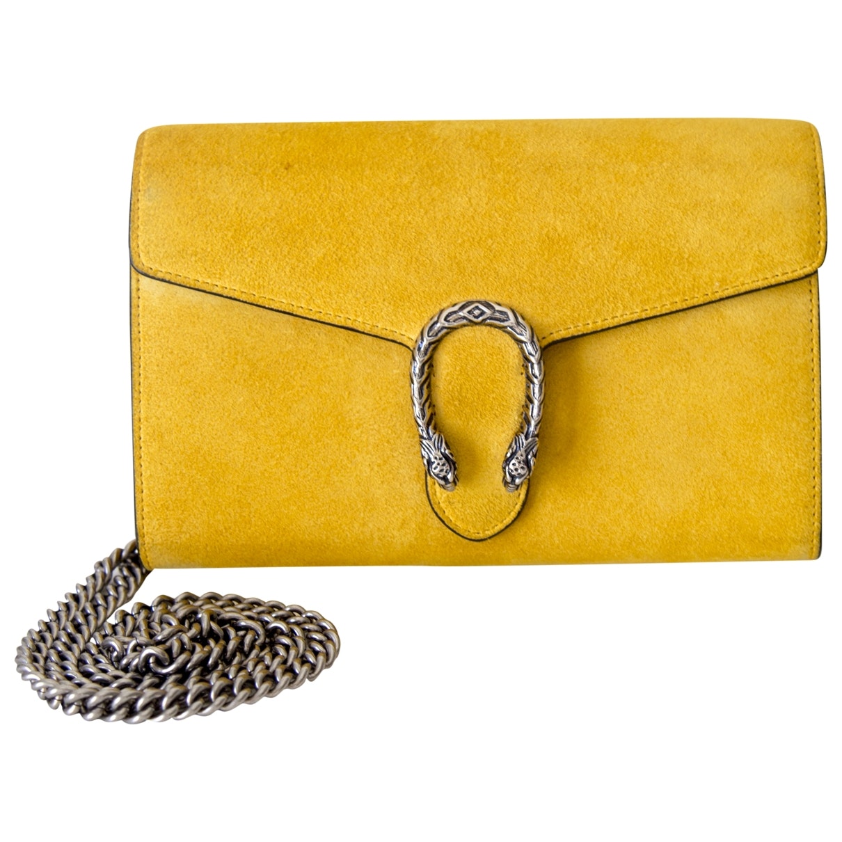 Gucci dionysus yellow suede handbag