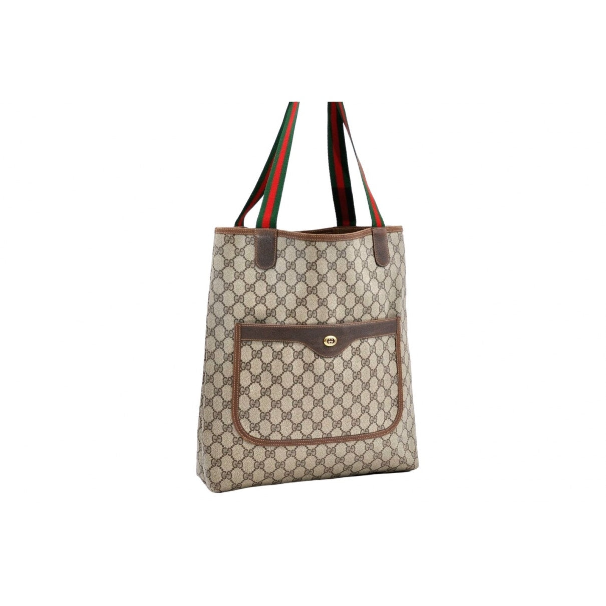 Gucci brown plastic handbag