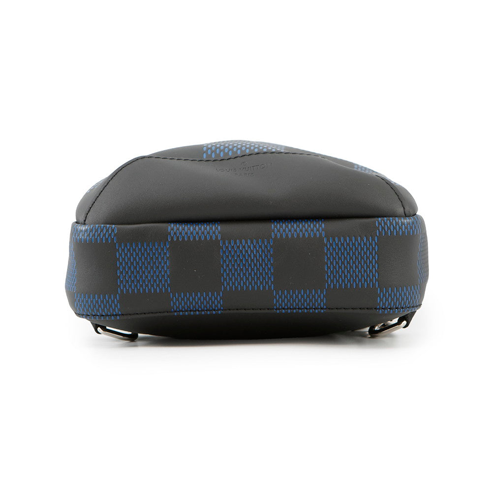 LOUIS VUITTON Avenue Sling Bag Noir/BlueN50024 Damier Infini Leather 3D