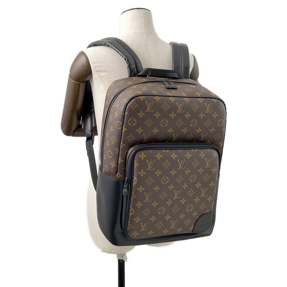 LOUIS VUITTON Dean Backpack Brown/NoirM45335 Monogram Macassar Canvas