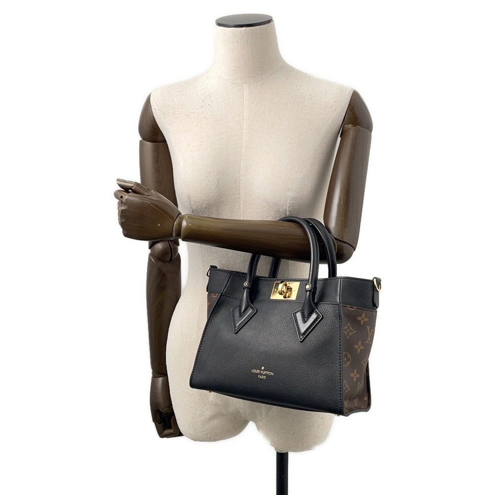LOUIS VUITTON On My Side Noir/BrownM57728 Monogram Calf Leather Size PM