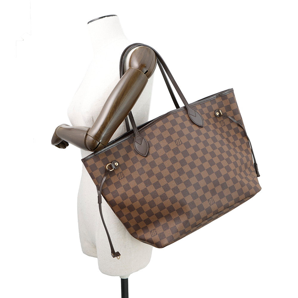 LOUIS VUITTON Neverfull CeriseN51105 Damier Ebene Canvas Size MM