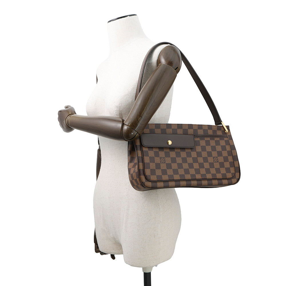 LOUIS VUITTON Aubagne RedN51129 Damier Ebene Canvas