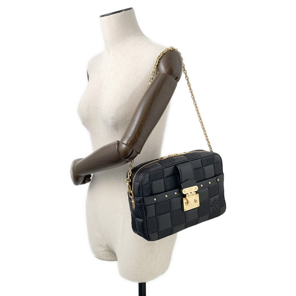 LOUIS VUITTON Troca NoirM59114 Damier Quilt Leather Size MM