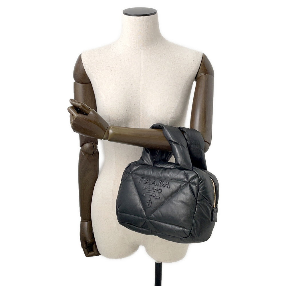 PRADA Quilted 2WAYBag Black1BB083 Leather