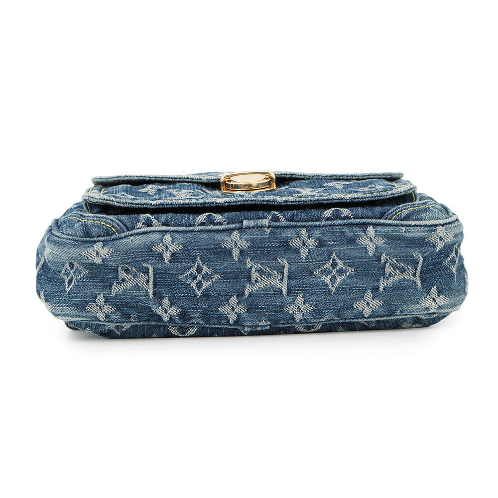 LOUIS VUITTON Bumbag Blue/YellowM95347 Monogram Denim