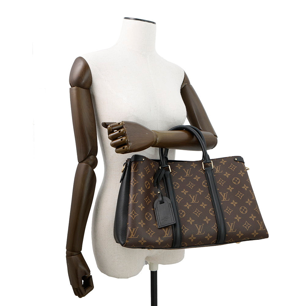 LOUIS VUITTON Soufflot NV NoirM44817 Monogram Macassar Canvas Size MM
