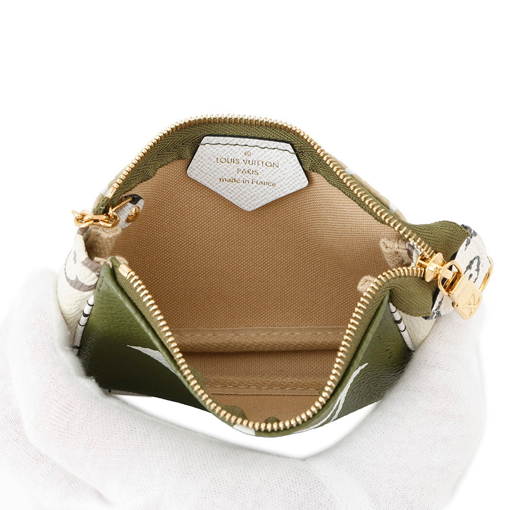 LOUIS VUITTON Mini Pochette Accessoires Beige/KhakiM67579 Monogram Monogram Giant