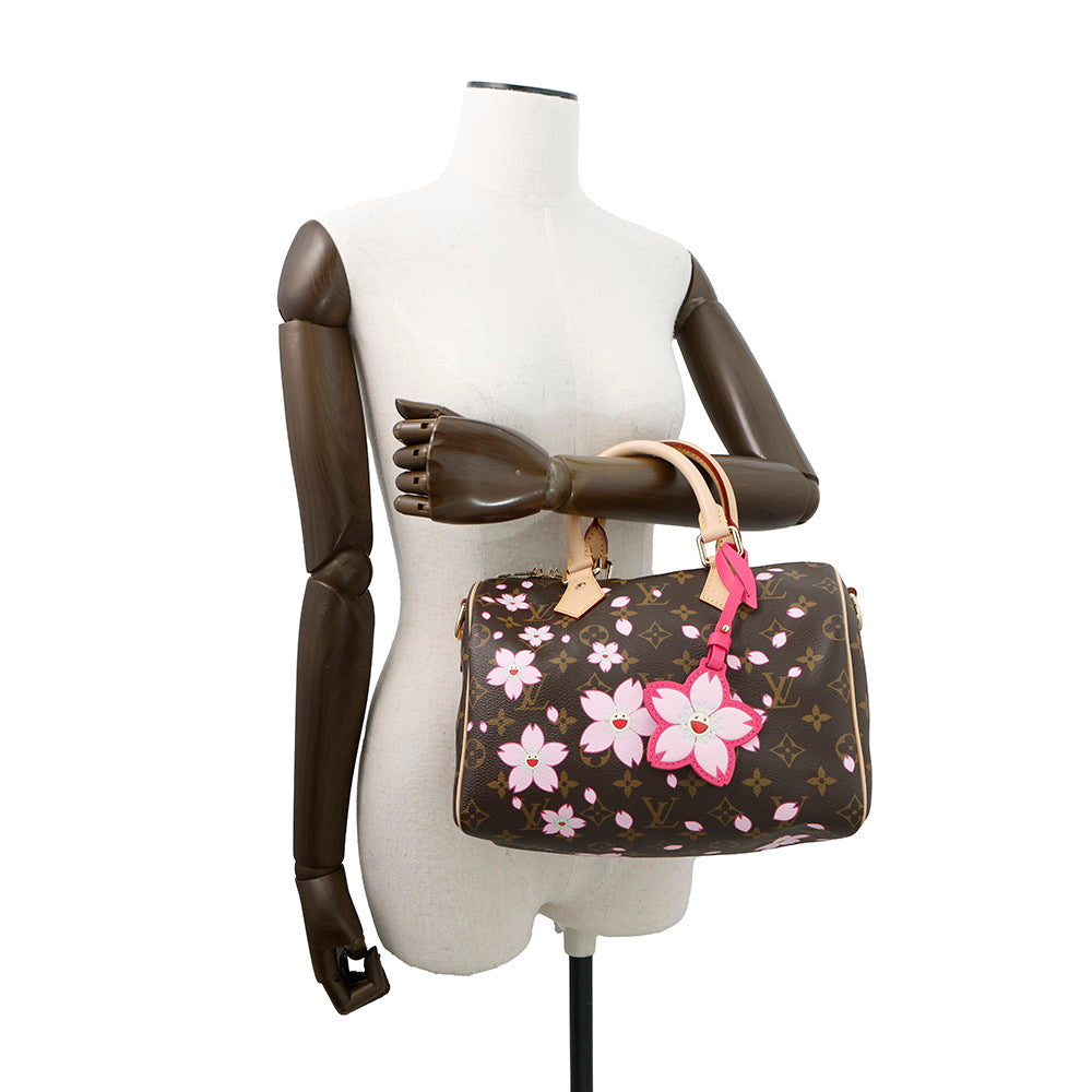LOUIS VUITTON LV × TM Speedy Bandouliere Sakura BrownM14174 Monogram Size 25