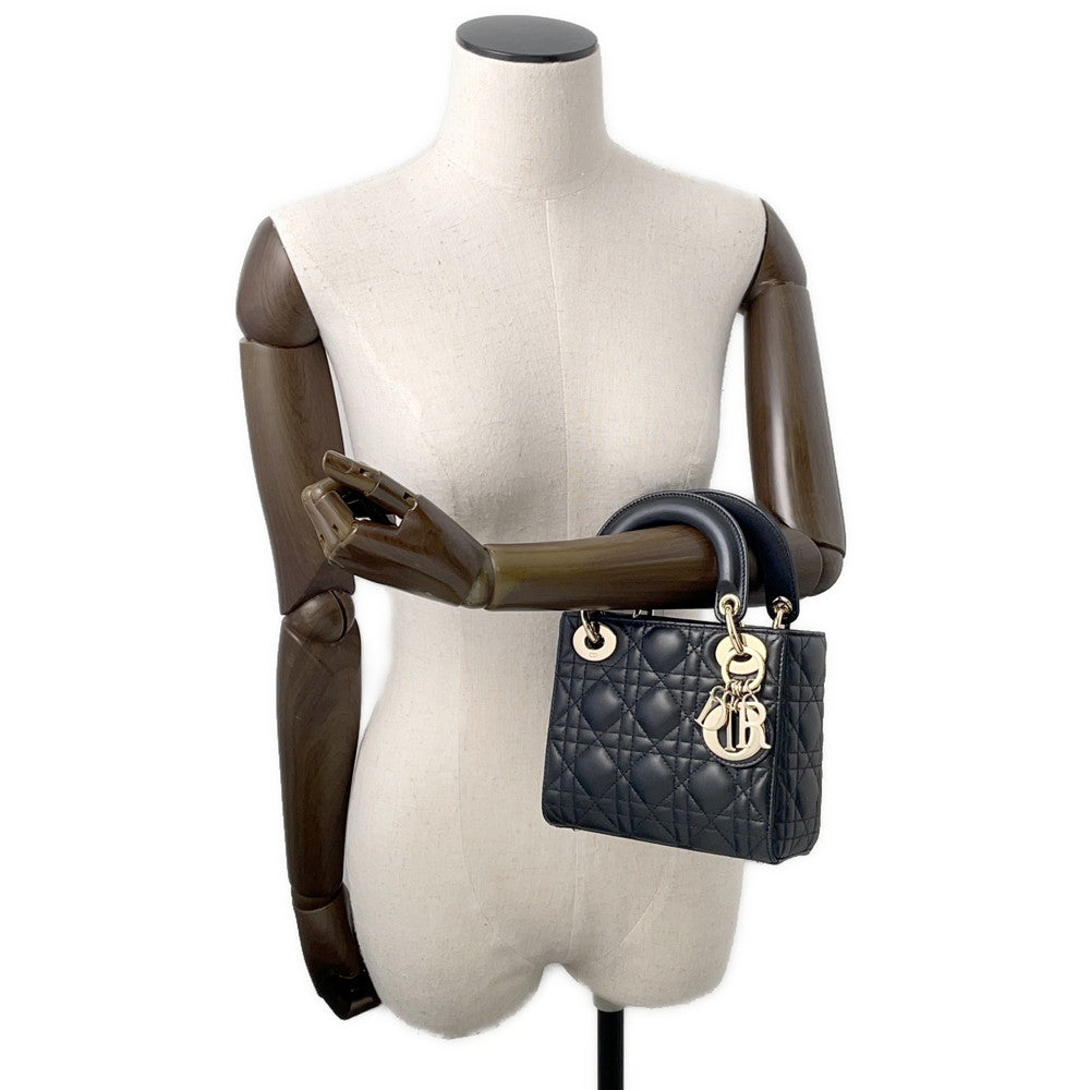Dior Lady Dior BlackM0505 ONGE-M900 Lambskin Size Mini