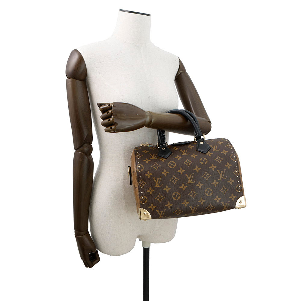 LOUIS VUITTON Speedy Trunk NoirM26181 Monogram Monogram Reverse Canvas Size 25