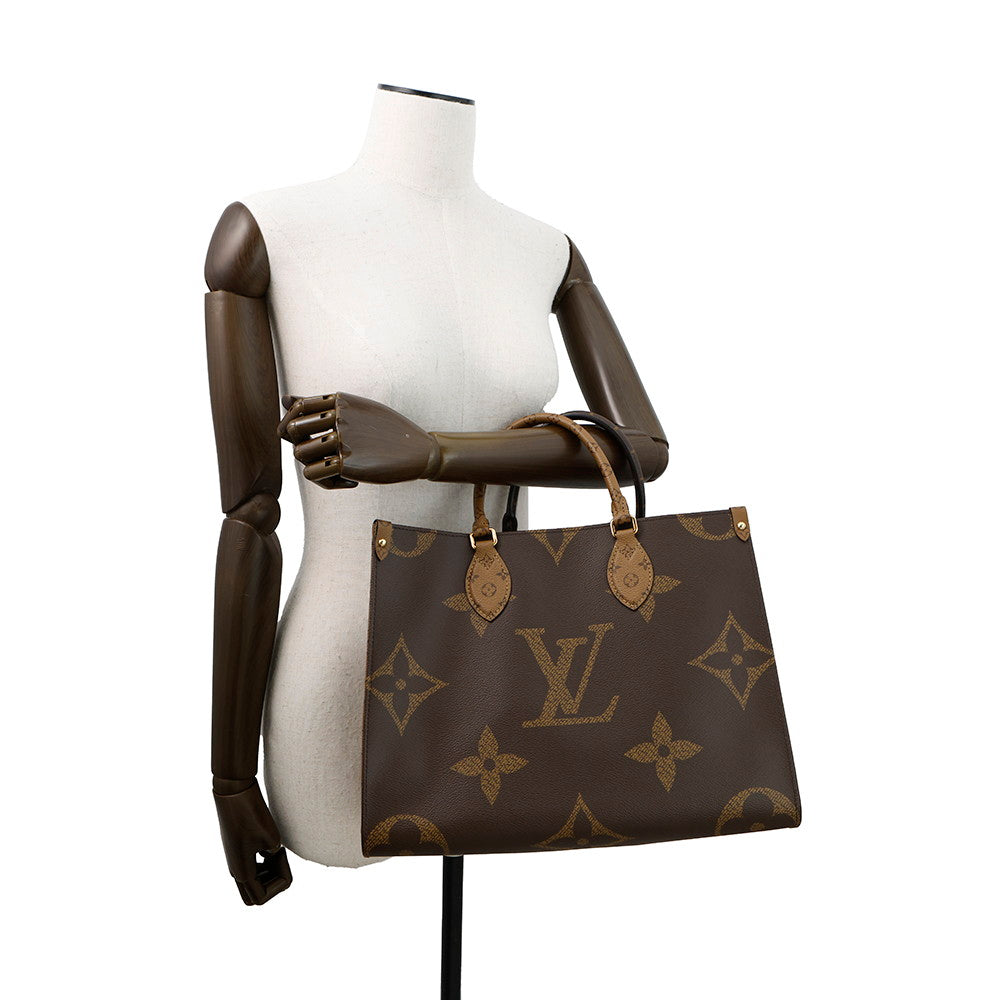 LOUIS VUITTON Onthego RedM45321 Monogram Monogram Reverse Canvas Monogram Giant Size MM