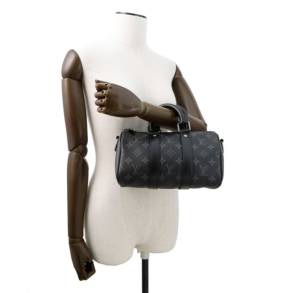 LOUIS VUITTON Keepall Bandouliere NoirM46271 Monogram Eclipse Monogram Eclipse Reverse Size 25