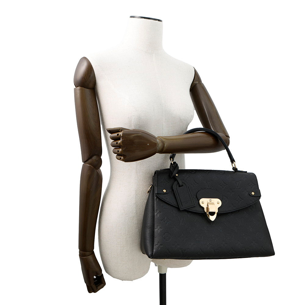 LOUIS VUITTON Georges NoirM53944 Monogram Empreinte Leather Size MM