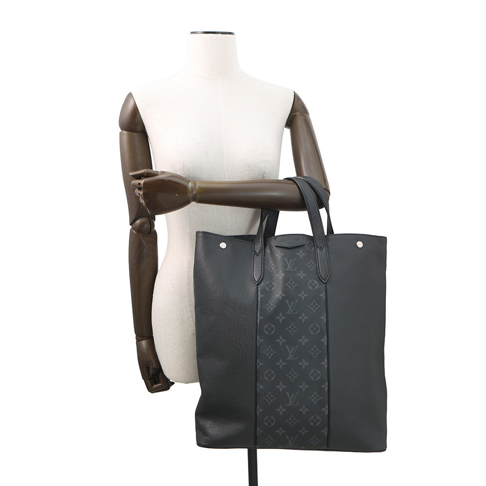 LOUIS VUITTON City Tote NoirM30431 Monogram Eclipse Taiga Leather