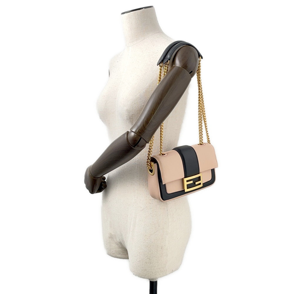 FENDI Bucket ChainShoulder Bag Jasmin Flower8BS045 Leather Size Mini