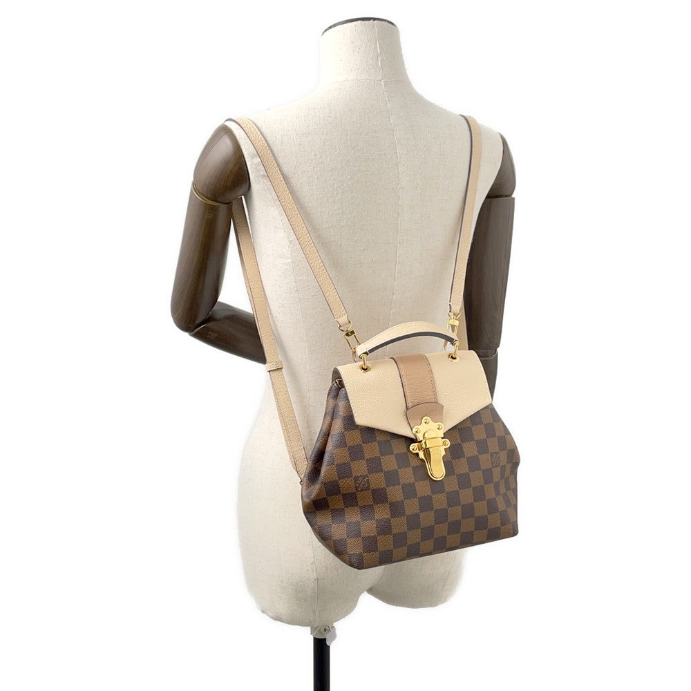 LOUIS VUITTON Clapton Backpack BeigeN42259 Damier Ebene Canvas