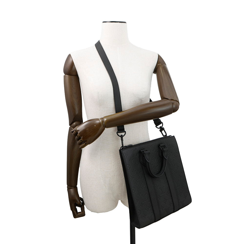 LOUIS VUITTON Sac Plat BlackM21884 Monogram?Taurillon