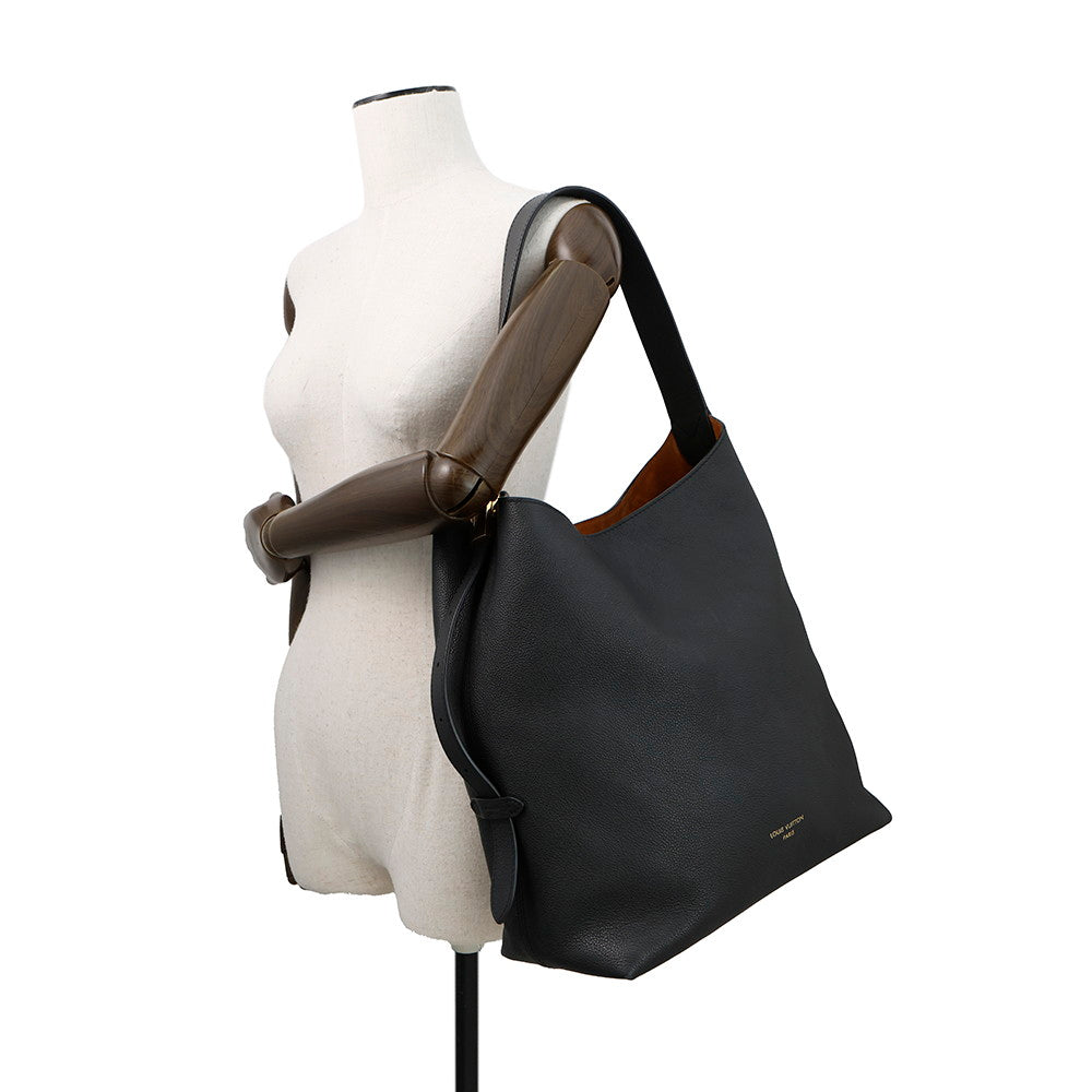 LOUIS VUITTON Lowkey Hobo NoirM24856 Grained Calf Leather Size MM