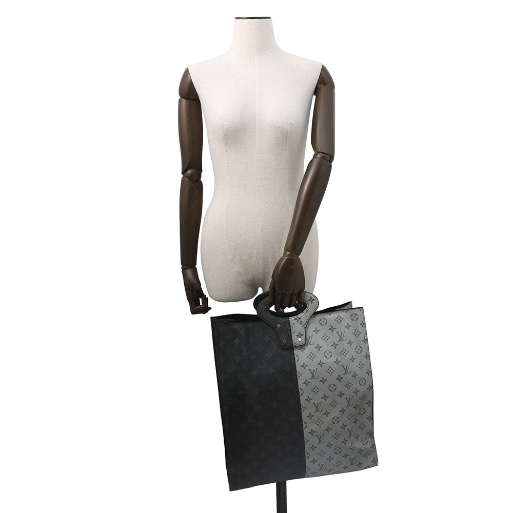 LOUIS VUITTON Tote Noir/SilverM43816 Monogram Eclipse Split