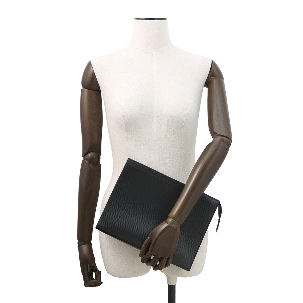 LOUIS VUITTON Pochette Voyage NoirM81326 Epi Leather