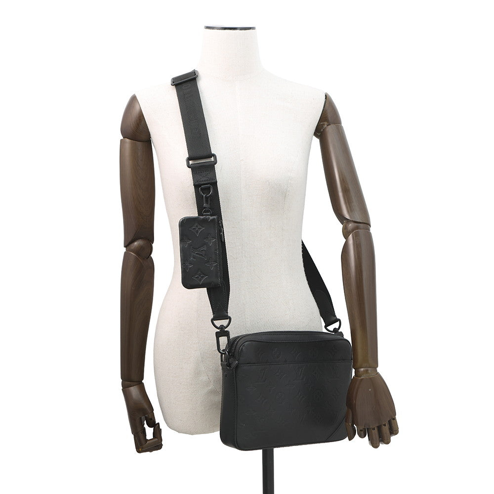 LOUIS VUITTON Duo messenger NoirM69827 Monogram Shadow