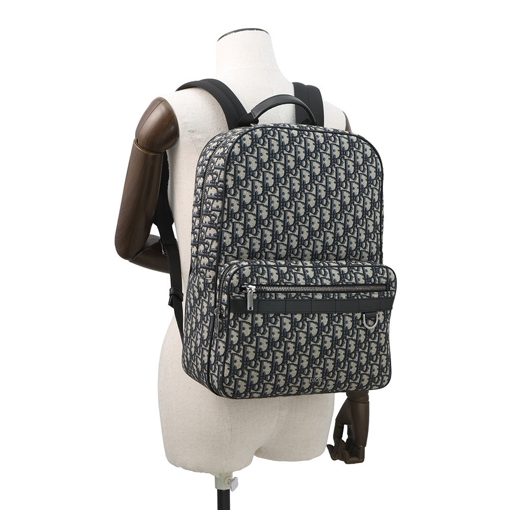 Dior Oblique SafariBackpack Black/Beige1ESBA175YKY Canvas Leather