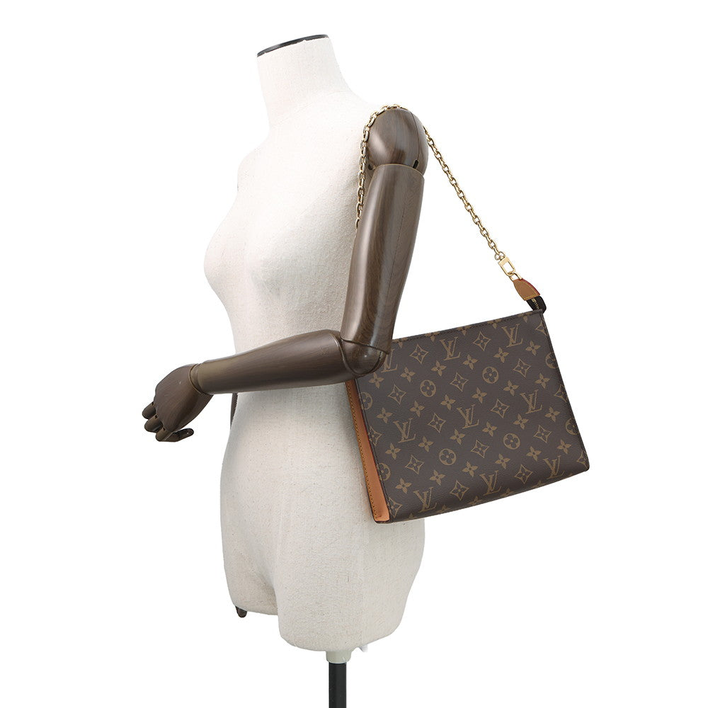 LOUIS VUITTON Toiletry Pouch on Chain BrownM81412 Monogram