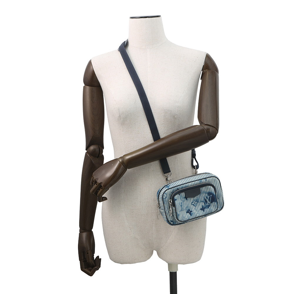 LOUIS VUITTON Outdoors / Pochette BlueM80462 Monogram Watercolor