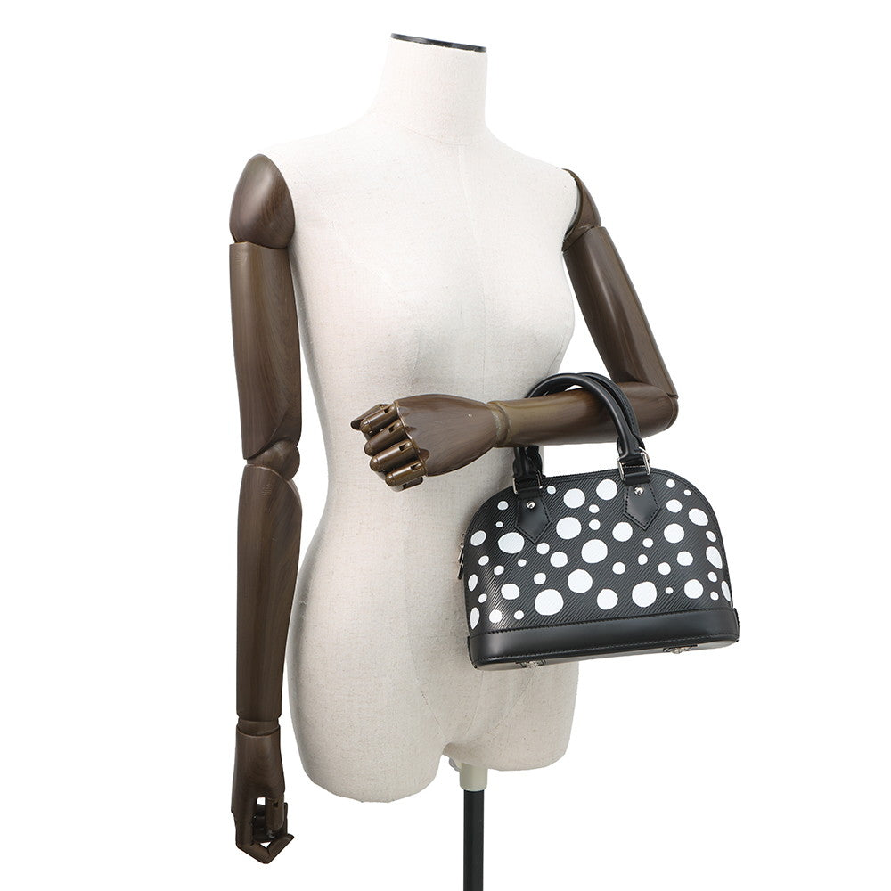 LOUIS VUITTON LVxYK Alma BB Yayoi Kusama Collaboration NoirM21699 Epi Leather Infinity Dot Size BB