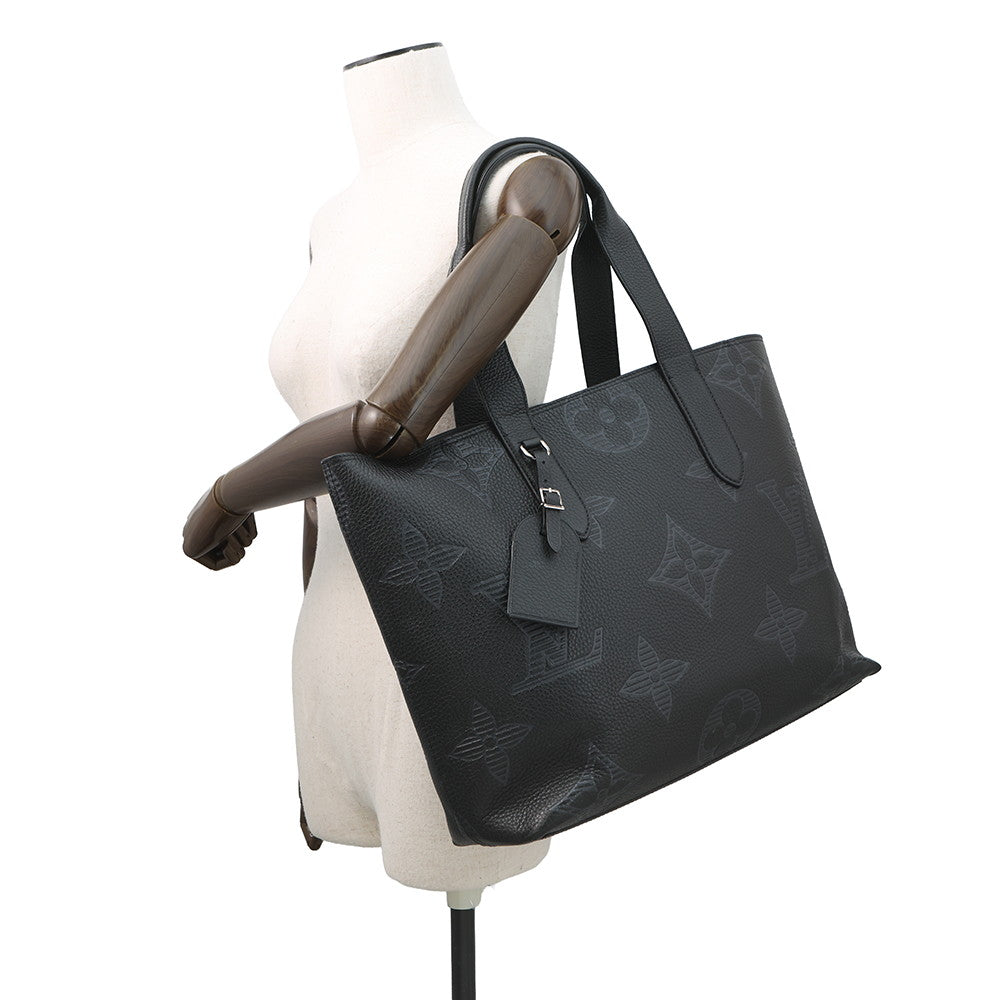 LOUIS VUITTON Cabas Voyage NV NoirM57290 Monogram Giant Taurillon Shadow Leather