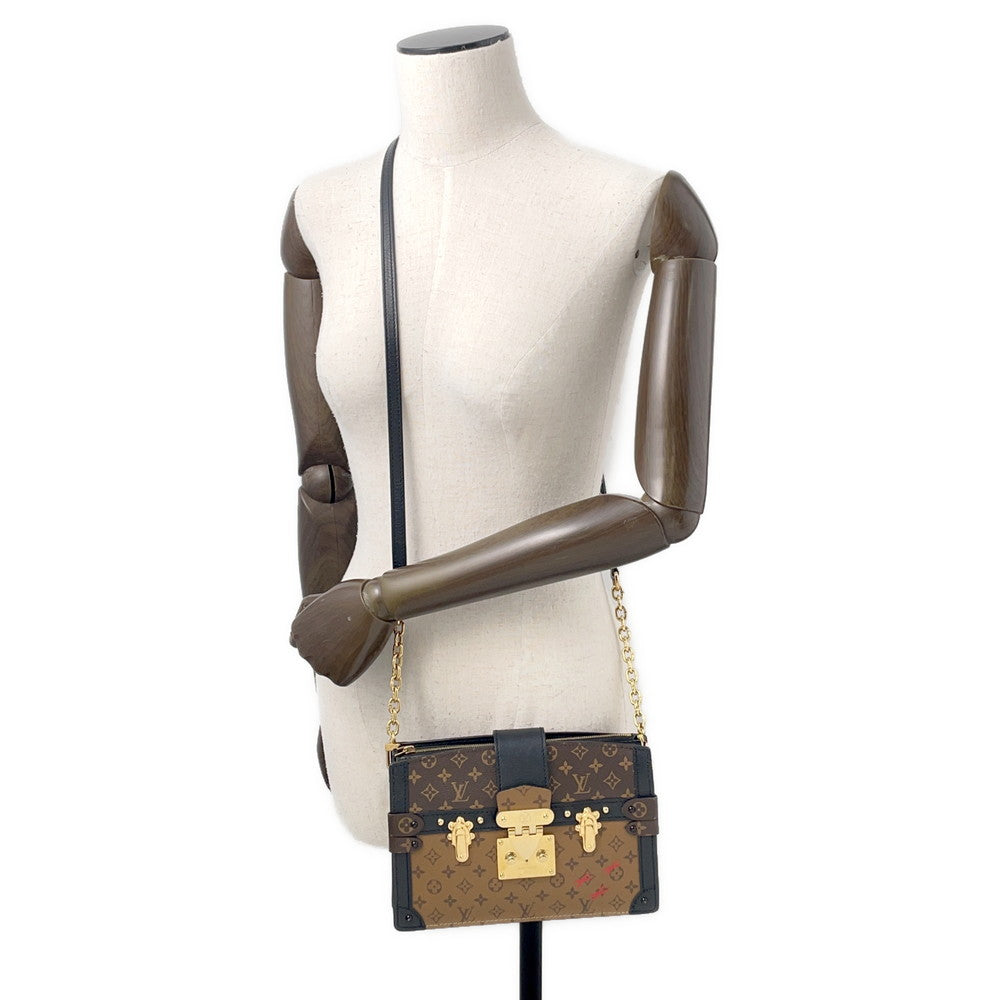 LOUIS VUITTON Trunk Clutch BrownM43596 Monogram Monogram Reverse Canvas