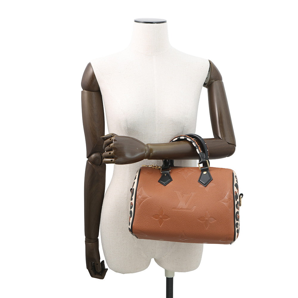 LOUIS VUITTON Speedy Bandouliere BrownM45840 Monogram Empreinte Leather Wild at Heart Size 25