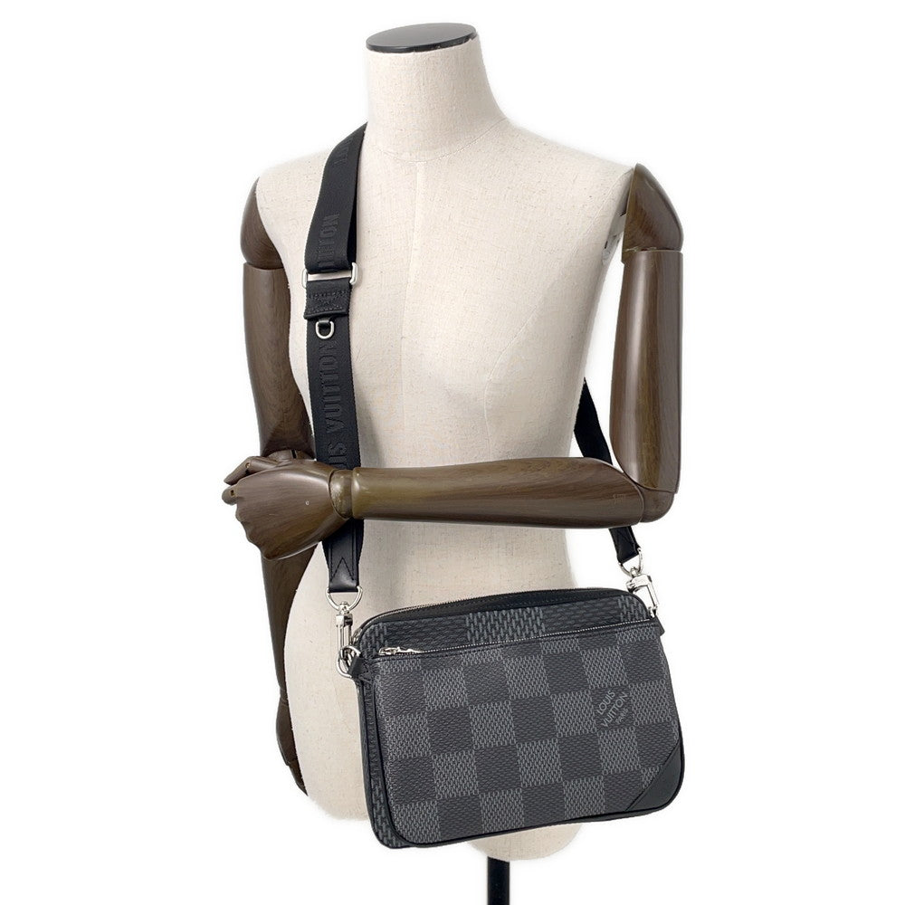 LOUIS VUITTON 3D Trio Messenger NoirN50017 Damier Graphite 3D